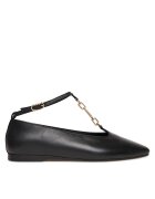 Tommy Hilfiger Балеринки Th-Bar Chain Ballet FW0FW09003 Черен