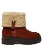 Tommy Hilfiger Боти Faux Fur Suede Roll-Down Boot FW0FW08158