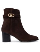 Tommy Hilfiger Боти Th Strap Suede Block Heel Boot FW0FW09521