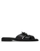 Tommy Hilfiger Чехли Leather Crest Square Toe Sandals FW0FW09126