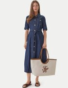 Tommy Hilfiger Дамска чанта Th Elev Summ Maxi Tote Canvas AW0AW18629