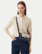 Tommy Hilfiger Дамска чанта Th Script Flap Crossover Canvas AW0AW18737
