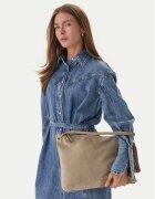Tommy Hilfiger Дамска чанта Th Statement Leather Bag Suede AW0AW18402