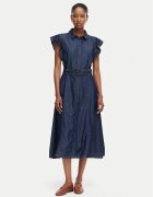 Tommy Hilfiger Дънкова рокля Volant WW0WW49997 Regular Fit