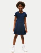 Tommy Hilfiger Ежедневна рокля Essential KG0KG08487 D Тъмносин Regular Fit