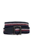 Tommy Hilfiger Колан Roller Buckle Webbing 3.5 Belt AM0AM14187 Тъмносин