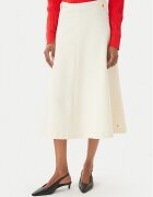 Tommy Hilfiger Миди пола WW0WW47886 Екрю Regular Fit