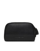 Tommy Hilfiger Несесер Metal Logo Woven Washbag AM0AM14098 Черен