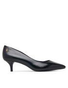 Tommy Hilfiger Обувки на ток Kitten Heel Court Leather Shoe FW0FW09526