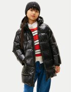 Tommy Hilfiger Пухено яке Essential KG0KG08761 D Черен Regular Fit