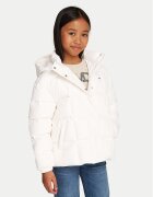 Tommy Hilfiger Пухено яке KG0KG08392 Екрю Regular Fit