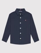 Tommy Hilfiger Риза Solid Poplin KB0KB06965 D Тъмносин Slim Fit