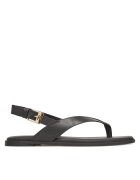 Tommy Hilfiger Сандали Color Block Thong Flat Sandal FW0FW08883 Черен