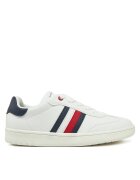 Tommy Hilfiger Сникърси Stripe Low Cut Lace-Up Sneaker T3X9-33850-1355 S Бял