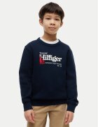 Tommy Hilfiger Суитшърт Embroidery Graphic KB0KB10506 M Тъмносин Regular Fit