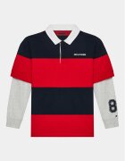 Tommy Hilfiger Суитшърт Rugby Stripe Polo L/S KB0KB08736 Regular Fit