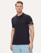 Tommy Hilfiger Тениска с яка и копчета Flag MW0MW34780 Slim Fit