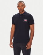 Tommy Hilfiger Тениска с яка и копчета Flag MW0MW39836 Regular Fit