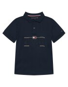 Tommy Hilfiger Тениска с яка и копчета Icons KB0KB10359 Екрю Regular Fit