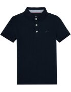 Tommy Hilfiger Тениска с яка и копчета KB0KB03975 S Тъмносин Regular Fit