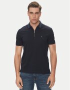 Tommy Hilfiger Тениска с яка и копчета MW0MW38473 Тъмносин Regular Fit