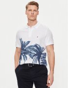 Tommy Hilfiger Тениска с яка и копчета Palm Print MW0MW34758 Regular Fit