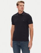 Tommy Hilfiger Тениска с яка и копчета Placket Interest MW0MW38459 Regular Fit