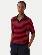 Tommy Hilfiger Тениска с яка и копчета Pointelle WW0WW50060 Regular Fit
