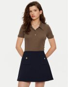 Tommy Hilfiger Тениска с яка и копчета WW0WW44446 Slim Fit