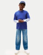 Tommy Hilfiger Тишърт Essential Archive KB0KB09646 M Син Regular Fit