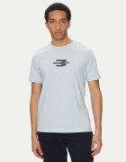 Tommy Hilfiger Тишърт Flag Box MW0MW38636 Светлосиньо Regular Fit