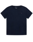 Tommy Hilfiger Тишърт KB0KB04140 S Тъмносин Regular Fit