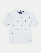 Tommy Hilfiger Тишърт KB0KB09353 S Бял Regular Fit