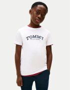 Tommy Hilfiger Тишърт Monotype Print KB0KB10051 D Бял Regular Fit