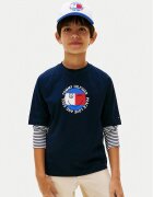Tommy Hilfiger Тишърт Smiley Flag KB0KB10269 Regular Fit