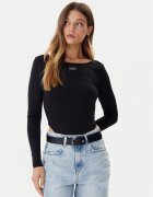 Tommy Jeans Боди Silver Script DW0DW21574 Slim Fit