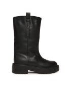 Tommy Jeans Боти Tjw Leather Mid Tubular Boot EN0EN02834