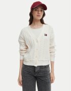 Tommy Jeans Кардиган DW0DW23024 Екрю Regular Fit