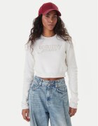 Tommy Jeans Пуловер Chenille DW0DW22028 Екрю Regular Fit