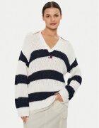Tommy Jeans Пуловер Rugby DW0DW18523 Екрю Relaxed Fit