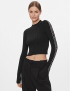 Tommy Jeans Пуловер Tjw Logo Taping Sweater DW0DW17247 Slim Fit