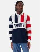 Tommy Jeans Тениска с яка и копчета Archive Rugby DM0DM23054 Relaxed Fit