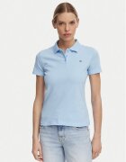 Tommy Jeans Тениска с яка и копчета Essential DW0DW20160 Slim Fit