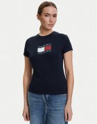 Tommy Jeans Тишърт DW0DW22781 Екрю Regular Fit