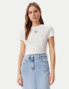 Tommy Jeans Тишърт Tjw Slim Essential Logo 2 Tee DW0DW20316 Regular Fit