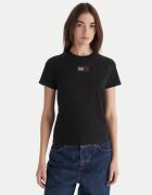 Tommy Jeans Тишърт Party Flag DW0DW21965 Екрю Regular Fit