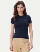 Tommy Jeans Тишърт Tonal Linear DW0DW20315 Екрю Slim Fit