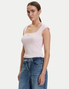 Tommy Jeans топ Smock Seersucker DW0DW22220 Slim Fit