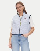 Tommy Jeans Жилетка за костюм Tjw Reversible Teddy Vest DW0DW20233 Светлосиньо Regular Fit