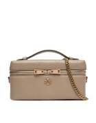 Tory Burch Дамска чанта Charlie Quilted East-West Vanity Case 186036
